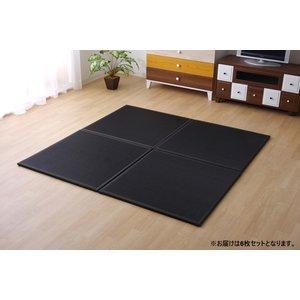 日本製 ブラウン６枚セット【大人気】水拭きできる ポリプロピレン 置き畳 置き畳 水拭きできる PP 市松模様 82×82×2.5cm 1枚