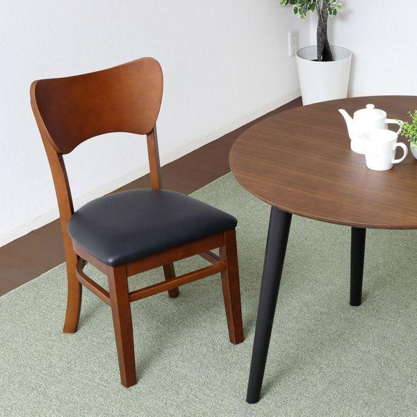 木製ブラウンチェア1脚（2脚あり） 滝口木材株式会社 木製ダイニングチェア ダークブラウン TAN-833
