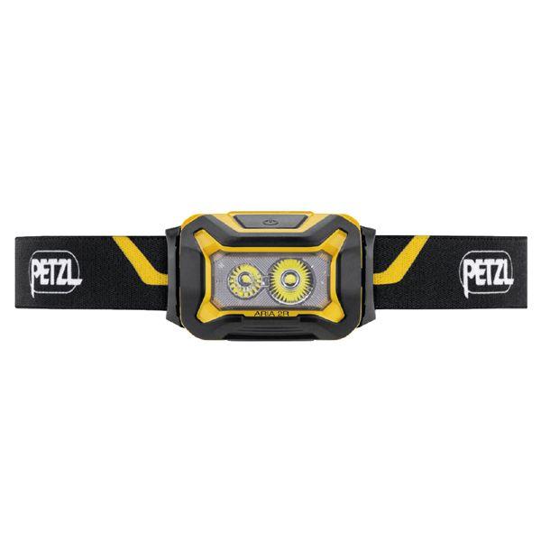 PETZL ぺツル アリア2R ヘッドライト ブラック/イエロー 600ルーメン