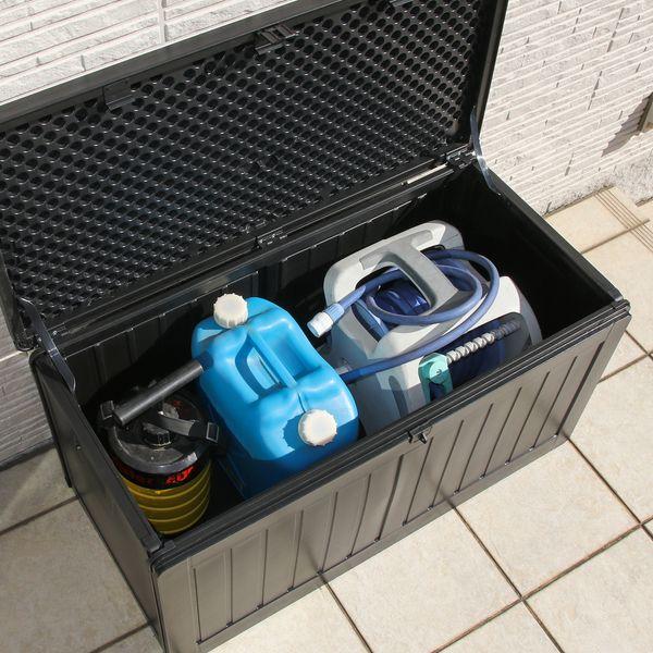 収納BOXベンチ BK 190L 組立品〔代引不可〕_3