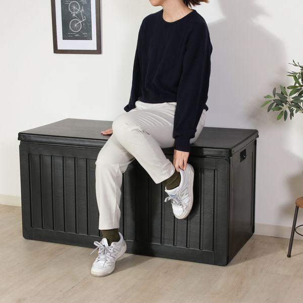 収納BOXベンチ BK 270L 組立品〔代引不可〕_4