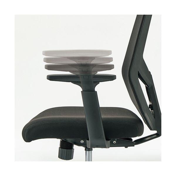 YAMAZEN FIT WORK BCワークチェア 肘付 グリーン BCM-A46（GR） 1脚 組立式_4