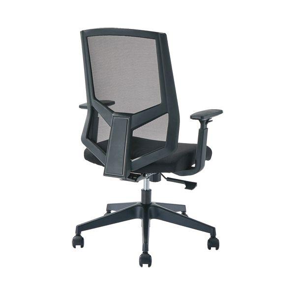 YAMAZEN FIT WORK BCワークチェア 肘付 ブラック BCM-A46（BK） 1脚 組立式_1