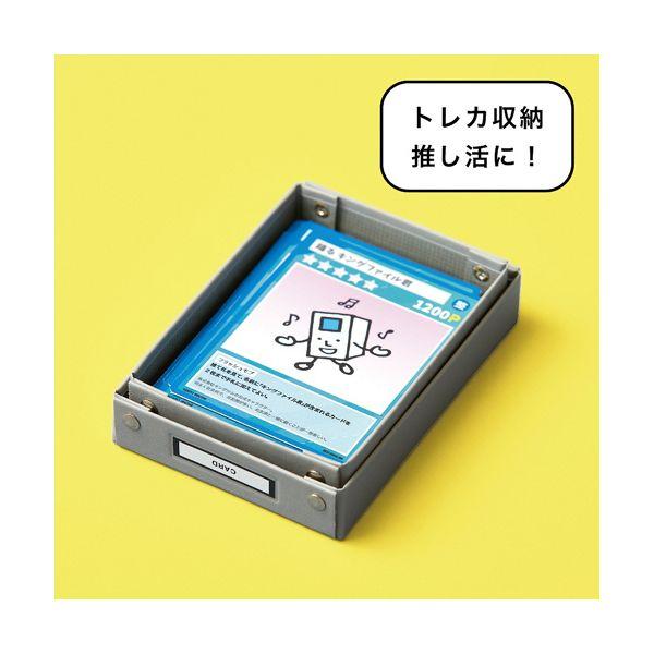 （まとめ） キングジム ミニデスクトレー グレー MN4008-GY 1個 〔×10セット〕の画像