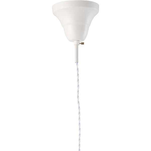 ペンダントライト 照明器具 約直径37×高さ26cm ホワイト コード長 1m スチール アルミ 電球付 リビング ダイニングの画像