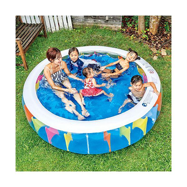 ジーロン ジャイアントレインボープール 大型ガーデンプール・大型空気栓 約190×47cm JL-688437_2