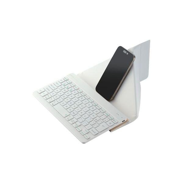 エレコム 充電式Bluetooth Ultra slimキーボード Slint ホワイト TK-TM15BPWH_2