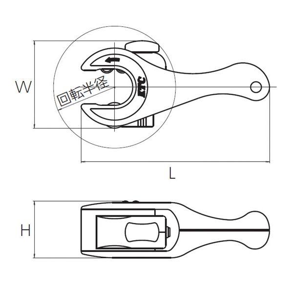 【在庫処分】京都機械工具(KTC) ミニラチェットチューブカッタ (銅管用) P Amazon | 京都機械工具(KTC) ミニラチェットチューブカッタ (銅管用