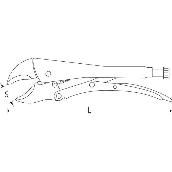 STAHLWILLE スタビレー 平行型ロッキングプライヤ クイックリリースタイプ 最大口幅50mm 全長250mm 6562 2 250 工具 ツール DIY_1