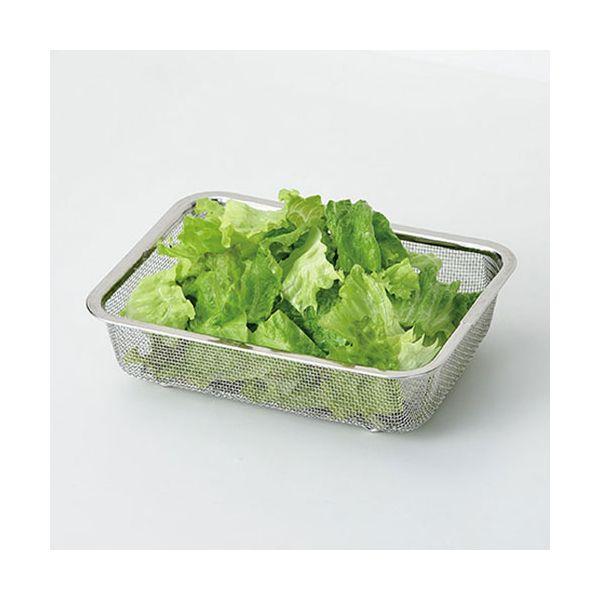 〔5個セット〕 よこやま 燕熟の技 ザル1/2サイズ 野菜の水切りや下ごしらえに 丈夫で耐久性に優れたステンレス製 YZ-200X5の画像