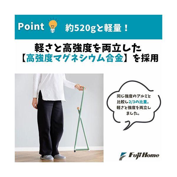 フジホーム インテリア風ステッキ(杖) Twin Z Stick II 高いインテリア性の歩行補助器 オフホワイト WB5238