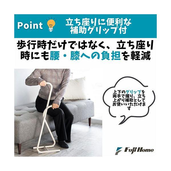 フジホーム インテリア風ステッキ(杖) Twin Z Stick II 高いインテリア性の歩行補助器 ディープレッド WB5239