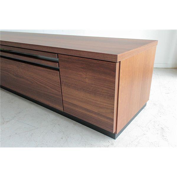 木製テレビボード 引き出し付き ブラウン どっしり重量級 ローボード テレビ台 約幅180cm ブラウン 引き出し 棚付 扉付 テレビ