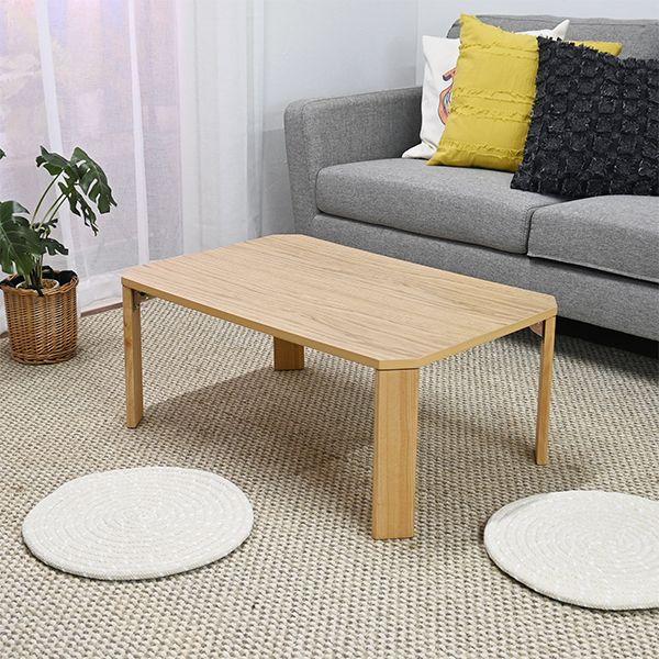 折りたたみテーブル ナチュラル 完成品 : Mono Natural(インボイス登録
