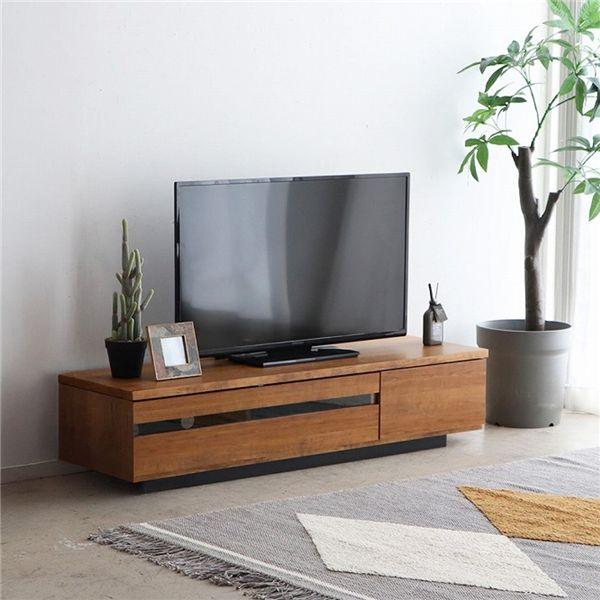テレビボード 約150cm幅 LBR ライトブラウン : Mono Natural(イン