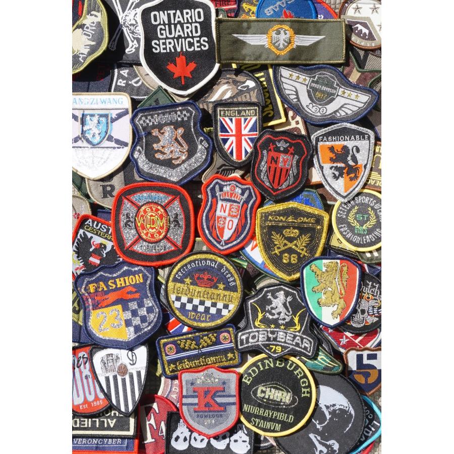 ヤフー1位／ JINSELF ワッペン 100枚 アイロン ではない アップリケ