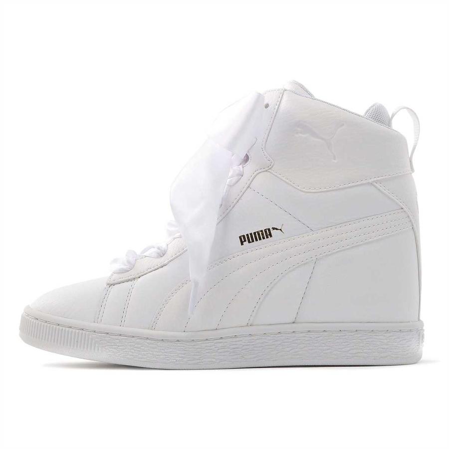 プーマ Puma バスケット ティップトゥー ウィメンズ スニーカー ハイカット リボン インヒール ホワイト 02 アウトレット 02 サプリストア 通販 Yahoo ショッピング