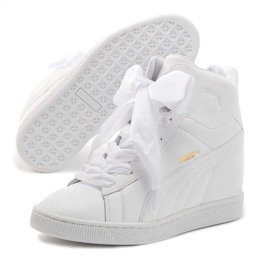 プーマ Puma バスケット ティップトゥー ウィメンズ スニーカー ハイカット リボン インヒール ホワイト 02 アウトレット 02 サプリストア 通販 Yahoo ショッピング
