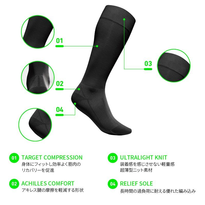 【新品未使用】バウアーファインド スポーツリカバリーコンプレッションソックス バウアーファインド BeuerfeindSports Recovery Compression Socks
