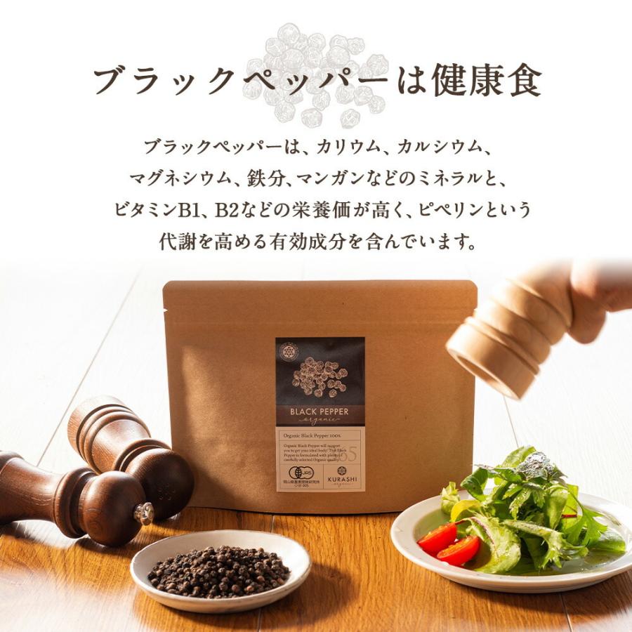 ブラックペッパー オーガニック 有機 Jas 最高級 スパイス 香辛料 黒胡椒 黒コショウ ブラックペッパーホール 100g スリランカ産 無農薬 化学肥料不使用 100 Blackpapper100g Kurashi Natural 通販 Yahoo ショッピング