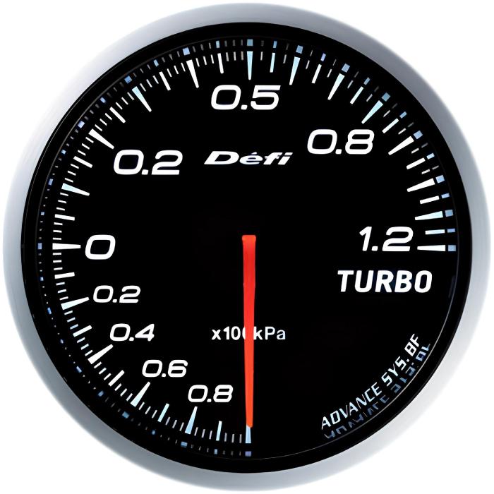即納【Defi正規品】デフィ ADVANCE BF 60Φ ホワイト ターボ計(1.2K) メーター DF10001 単品 ユニット別売 | Defi | 01