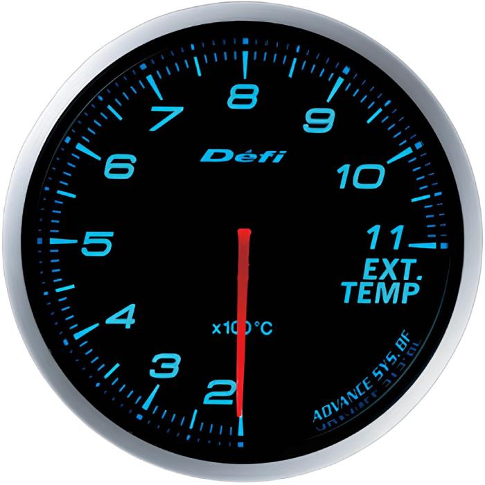 Defi（デフィ） Defi ADVANCE BF ブルー 60φ ターボ 水温 油温 油圧