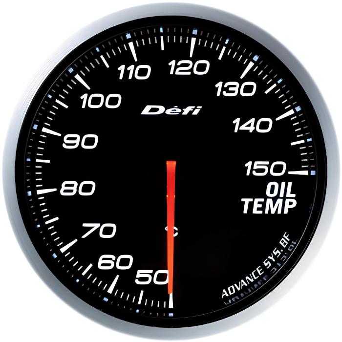 Defi advance BF ホワイト　3連　油圧　油温　水温計 Defi（デフィ） Defi ADVANCE ホワイト BF 水温計＆油温計＆油圧計