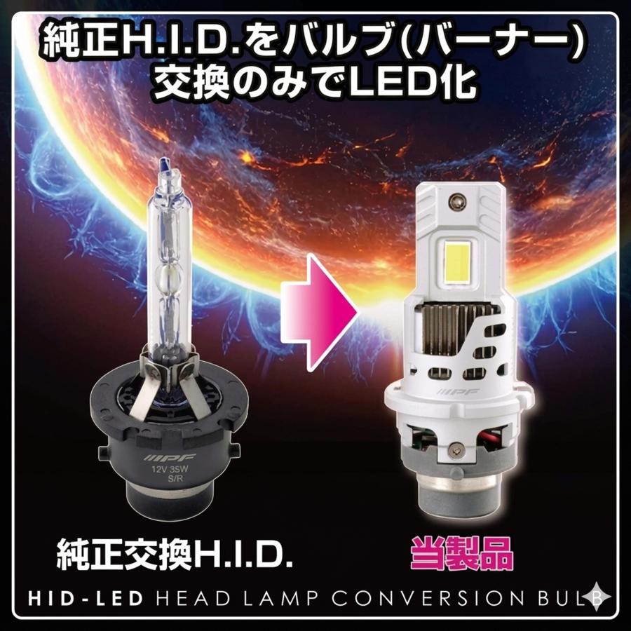 IPF IPF D2S HID交換 LEDバルブ 11000lm 6500K 車検対応 3D2S1HLB 在庫