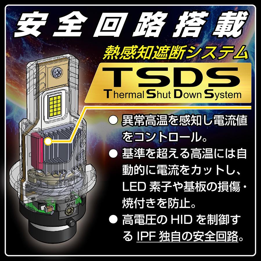 IPF IPF D2S HID交換 LEDバルブ 11000lm 6500K 車検対応 3D2S1HLB 在庫