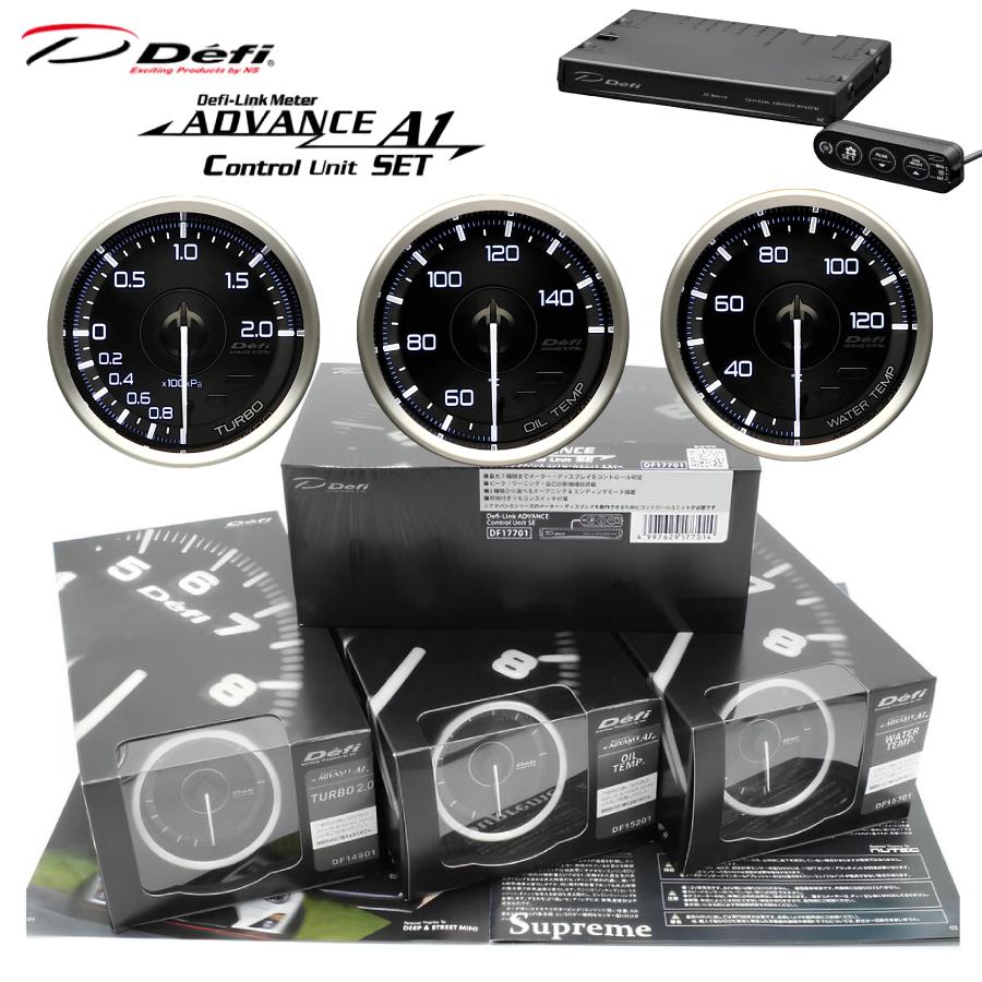 即納【Defi正規品】ADVANCE A1 60φ ターボ 水温 油温 4点セット DF17701付 | Defi