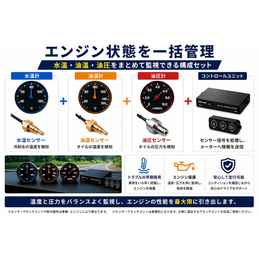 即納【Defi正規品】ADVANCE A1 60φ 3連メーターセット コントロールユニットSE付 | Defi | 01