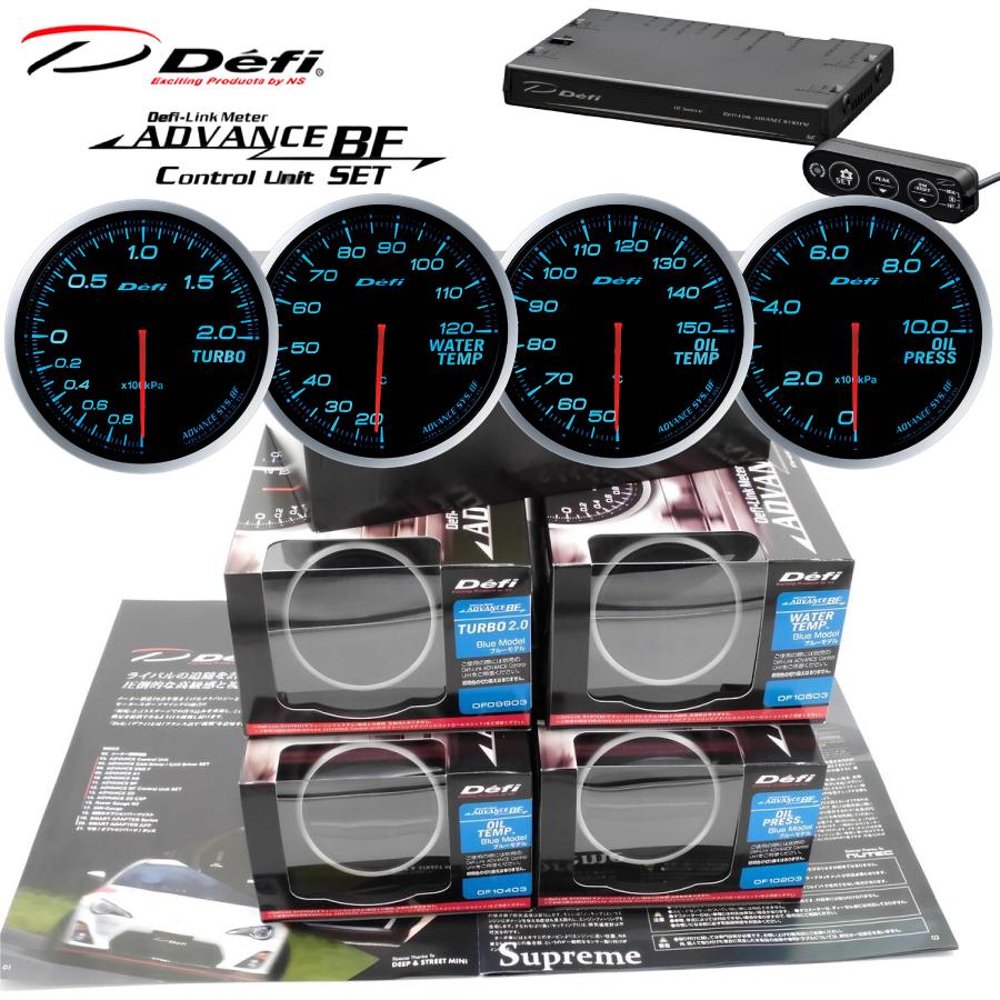 Defi（デフィ） 即納【Defi正規品】デフィ ADVANCE BF 60Φ ブルー 4連