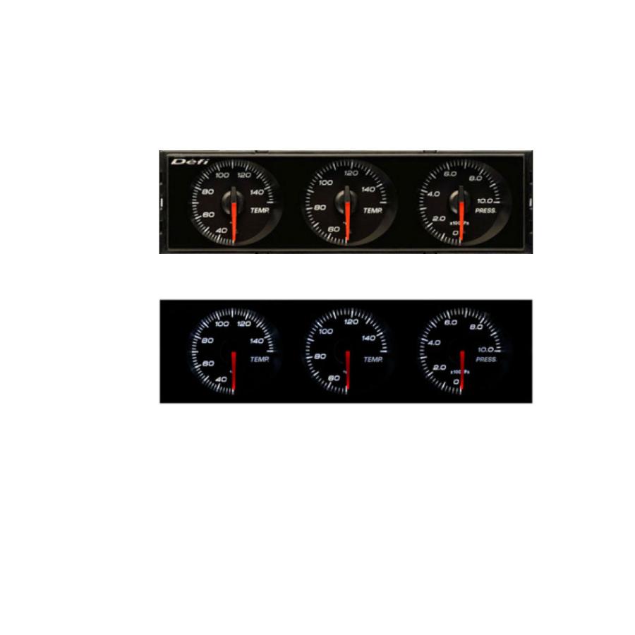 Defi 3連メーター DIN gauge Style21 DF14403