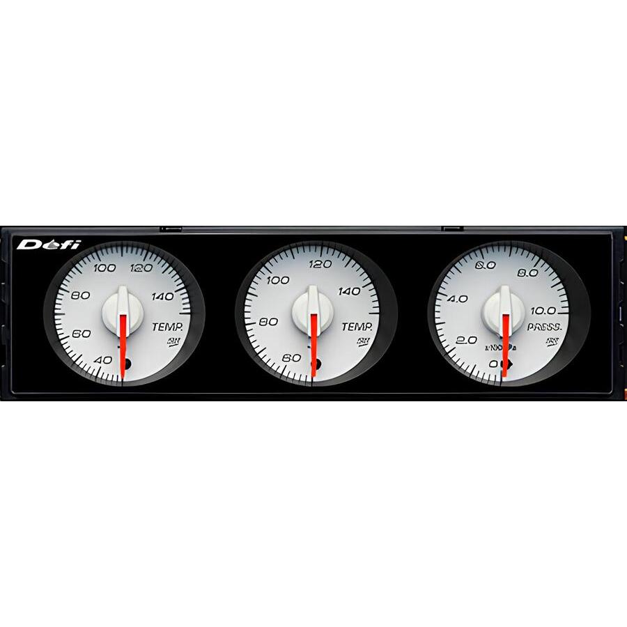Defi（デフィ） 即納【Defi正規品】DIN-Gauge Style98 Hommage 3連