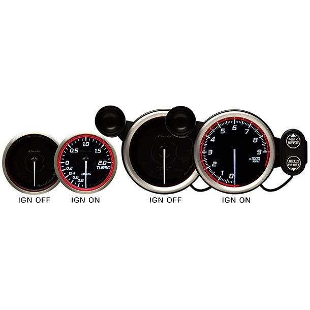Defi Racer Gauge デフィ レーサーゲージ N2 52φ （レッド）温度計 