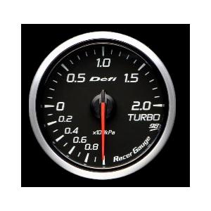 Defi Racer Gauge Style98 Hommage  デフィ レーサーゲージ　60Φ  黒文字板  ターボ計 (ブースト計  MAX200KPA DF16604 限定 在庫有｜supreme｜02