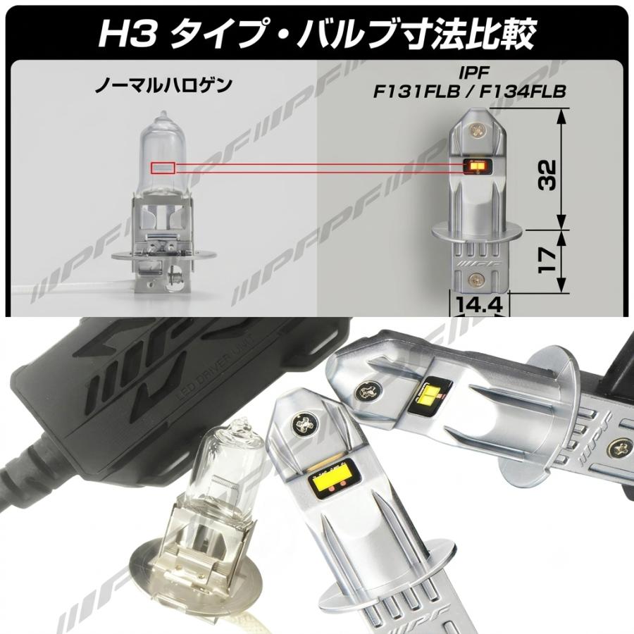 IPF IPF F131FLB LEDフォグランプ H3/H3C 6500K 1500lm 12V/24V対応