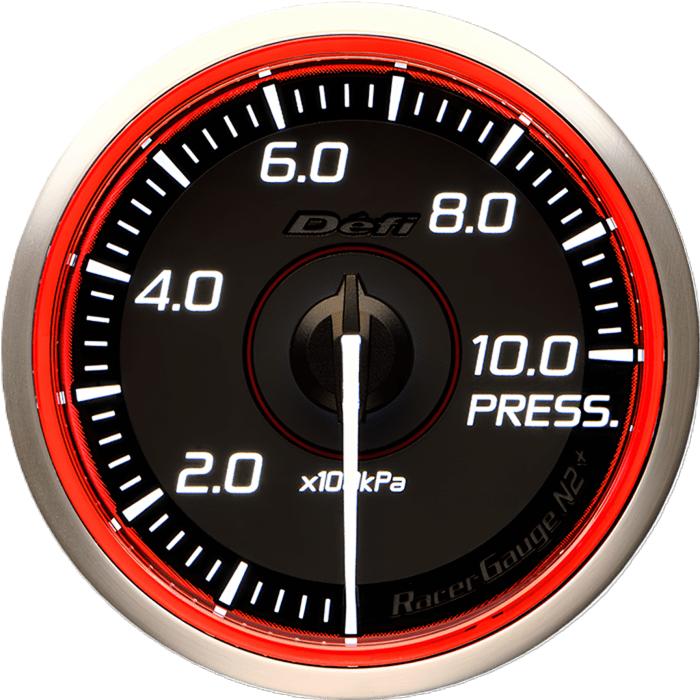 在庫有り Defi デフィ Racer Gauge N2プラス 60Φ（レッド） 圧力