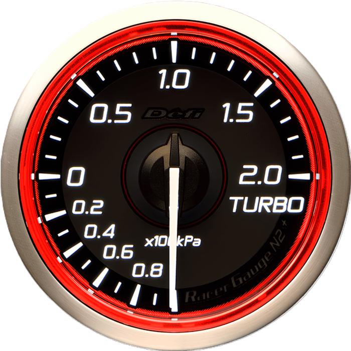 あっきー Defi（デフィ） Racer Gauge N2 ターボ計 在庫有 Defi Racer Gauge N2+ レッド 52φ ターボ 温度×2 圧力計セット
