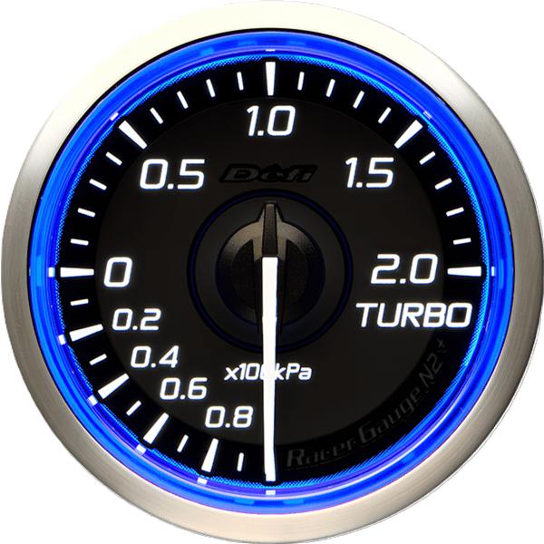 在庫有り Defi デフィ Racer Gauge N2 プラス 52Φ（ブルー） ターボ計