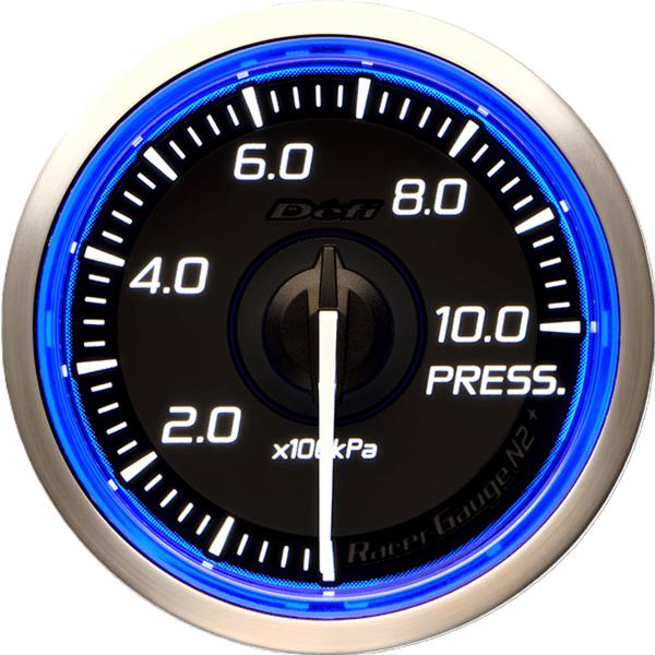 在庫有り Defi デフィ Racer Gauge N2 プラス 52Φ（ブルー） 圧力計