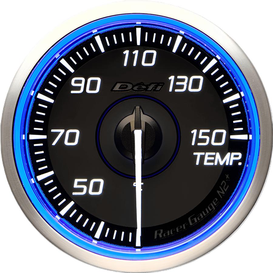 メーター　水温油温過給圧　RacerGauge N2 Defi Racer Gauge N2+ ブルー 60φ ターボ 油温 水温 油圧 燃圧