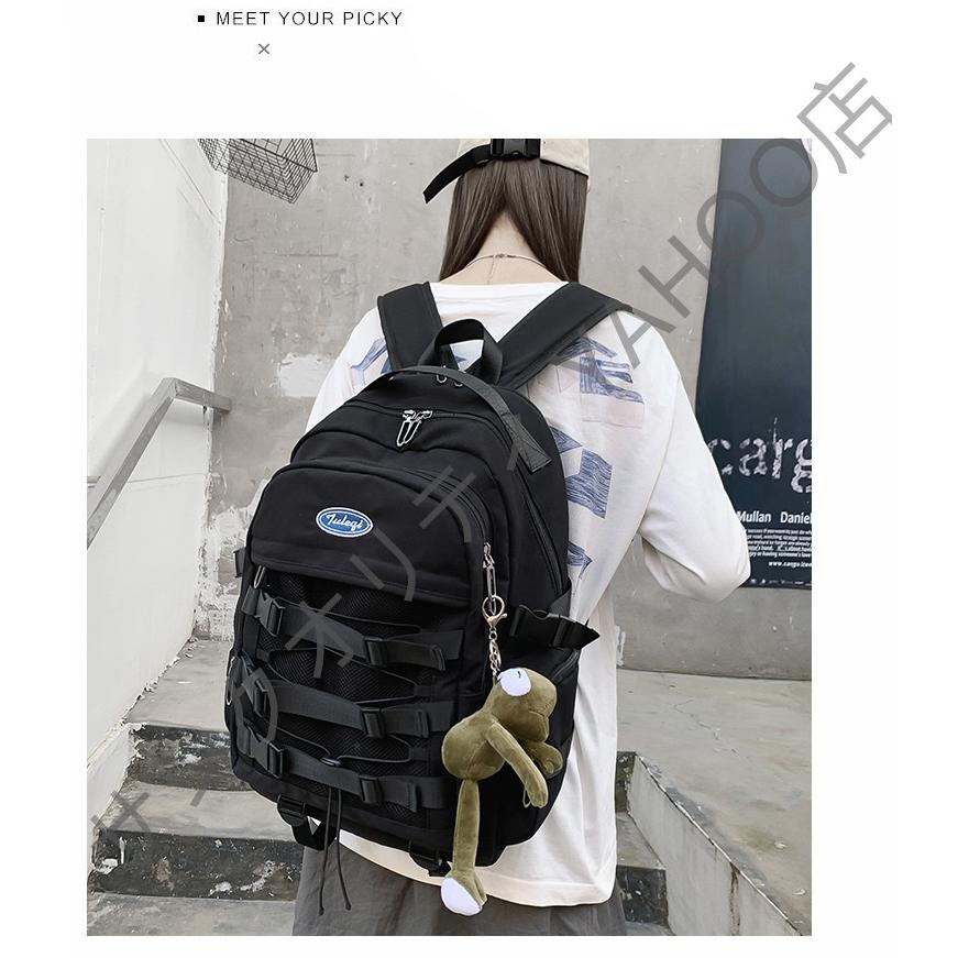 リュック レディース 通学 通勤 大容量 黒 リュックサック バッグ 多収納 大きめ かばん 女子 中学生 高校生 大学生 アウトドア 韓国 人気 送料無料 Bag04 Bagel Puppy 通販 Yahoo ショッピング