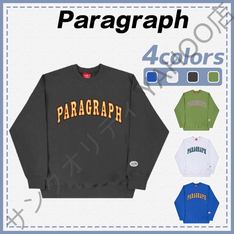 二枚目8 800円 Paragraph パラグラフ W Industrial Embroidery Mtm トレーナー 代引き人気 秋冬 クルーネック ユニセックス 長袖 トップス 人気 韓国 パーカー