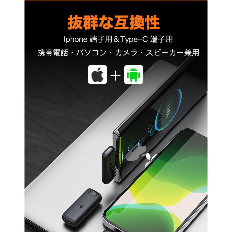 ワイヤレス マイク ラベリアマイクロフォン 20M伝送 充電ゲース