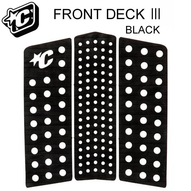 クリエイチャーフロントデッキパット 2021 FRONT DECK 3 （BLACK）３PECE TRACTION｜surf-alphas