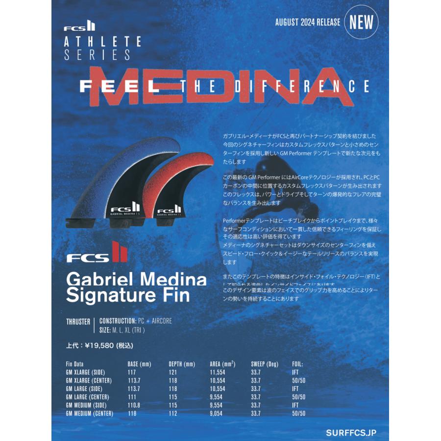 FCS2フィン Gabriel Medina(ガブリエル・メディーナ)シグ FCS2フィン Gabriel Medina(ガブリエル・メディーナ)シグ
