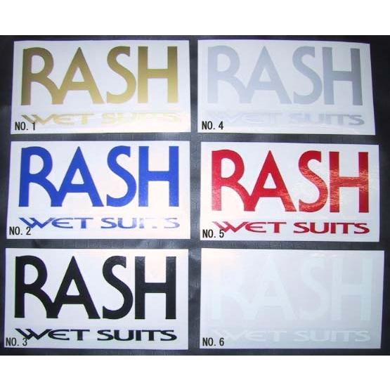 RASHステッカー/ラッシュウエットスーツステッカー/ロゴ（M 
