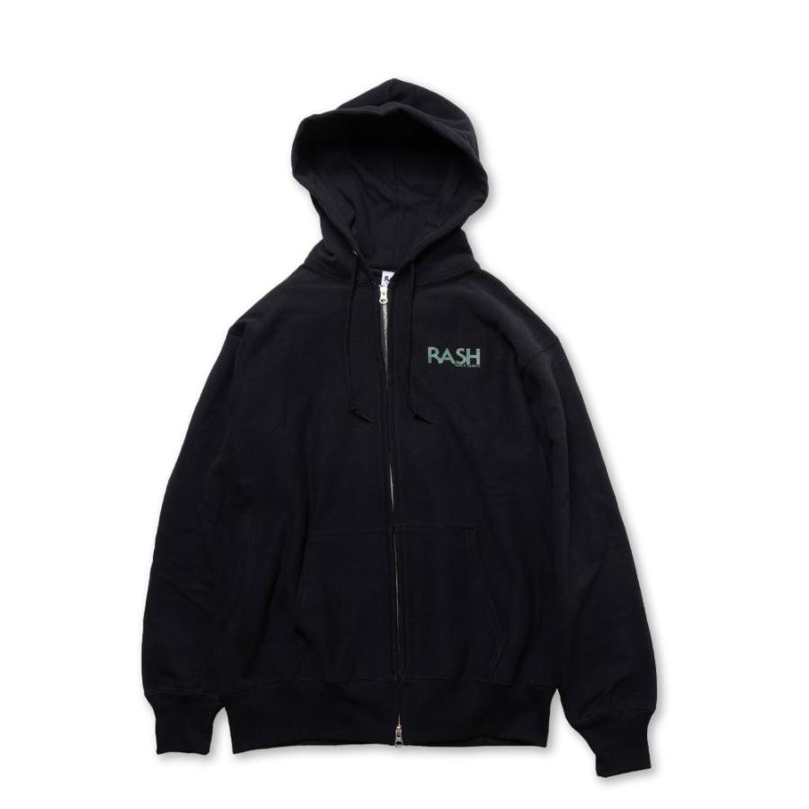 RASH ラッシュ 2023羽バックフルジップパーカー（12oz