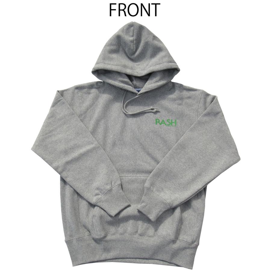 RASH ラッシュ 2024羽バックプルオーパーパーカー（12oz） ヘザー